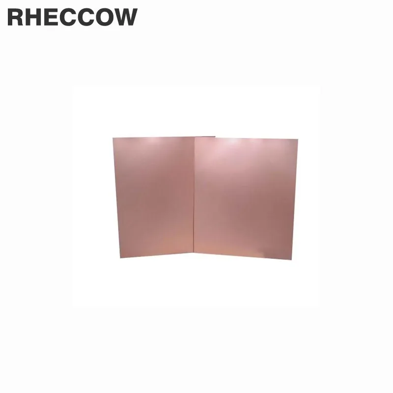 RHECCOW 10 шт./лот Двусторонняя 10*20 см FR4 FR-4 стекловолокно пустой медный плакированный печатная плата Универсальный прототип PCB