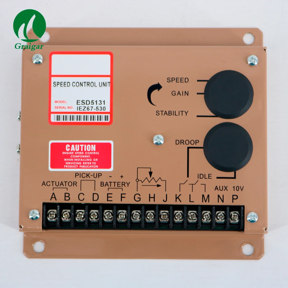 

Speed Control Unit ESD5131 Control Engine Spearts Supply: 12 or 24 VDC Battery Systems