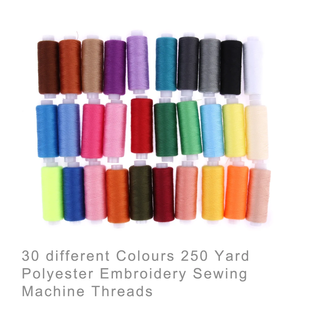 30 шт. 250 ярдов швейные нитки для ручного шитья машин пэчворк полиэфирная вышивка принадлежности для шитья товары