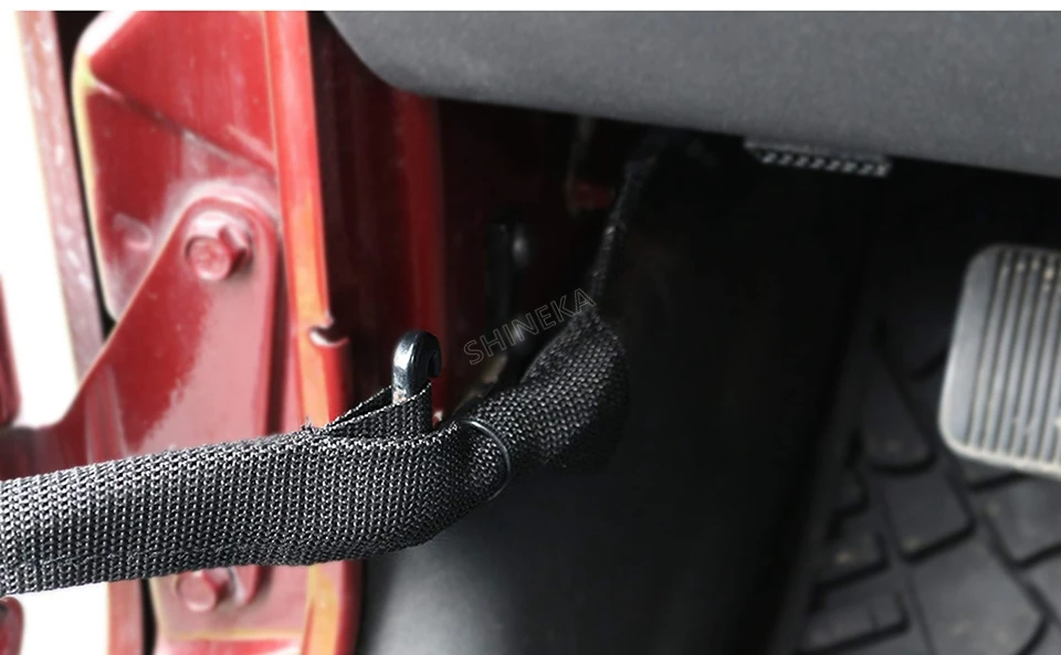 SHIHNEKA ограничитель двери защитная веревка ремень для Jeep Wrangler 2007- аксессуары стайлинга автомобилей