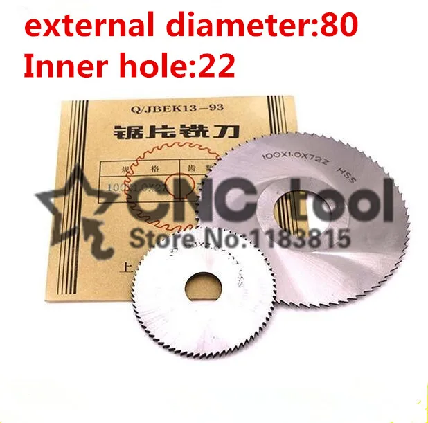 

1PCS HSS milling cutter 80*0.5/0.6/0.8/1.0/1.2/1.5/2.0/2.5/3.0/4.0/5.0,Slotting cutter,saw blade milling cutter,milling pin tool