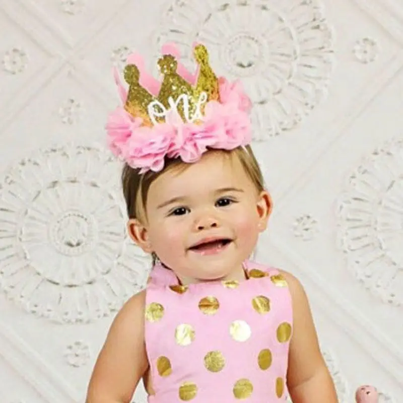 Baby Girl Headband For Girls Birthday Party Decor Cap Princess Crown Headbands Elastic Haarband Baby Girl Clothes Hair Accessory