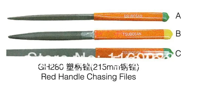 

Hot sale Red Handle Chasing Files,GH280,215mm ,jewelry tool
