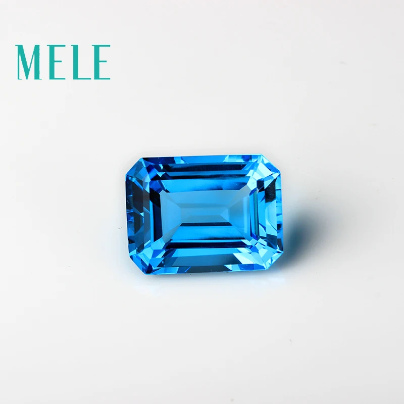 Natural deep blue topaz in 15mmX20mm 30ct square cut for jewelry making, high quality designer diy loose gemstone Natural deep blue topaz in 15mmX20mm 30ct square cut for jewelry making, high quality designer diy loose gemstone