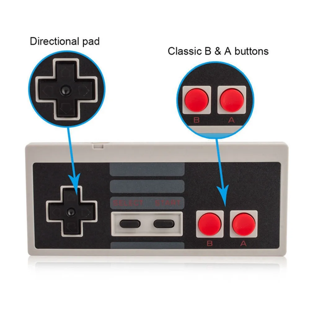 Беспроводной контроллер геймпад для FC/NES NS Zend Classic Edition мини игровая консоль контроллер аксессуар w usb кабель для зарядки