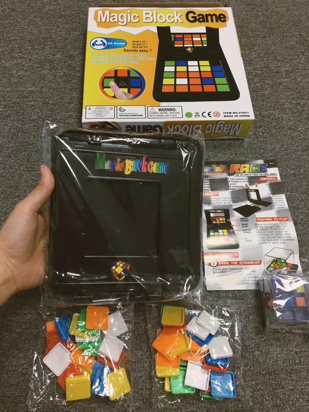 

Magic Block Game Race Board Game Magic Cube Education Parent-child Activity Board For Kids Funny Family Party Game Birthday Gift