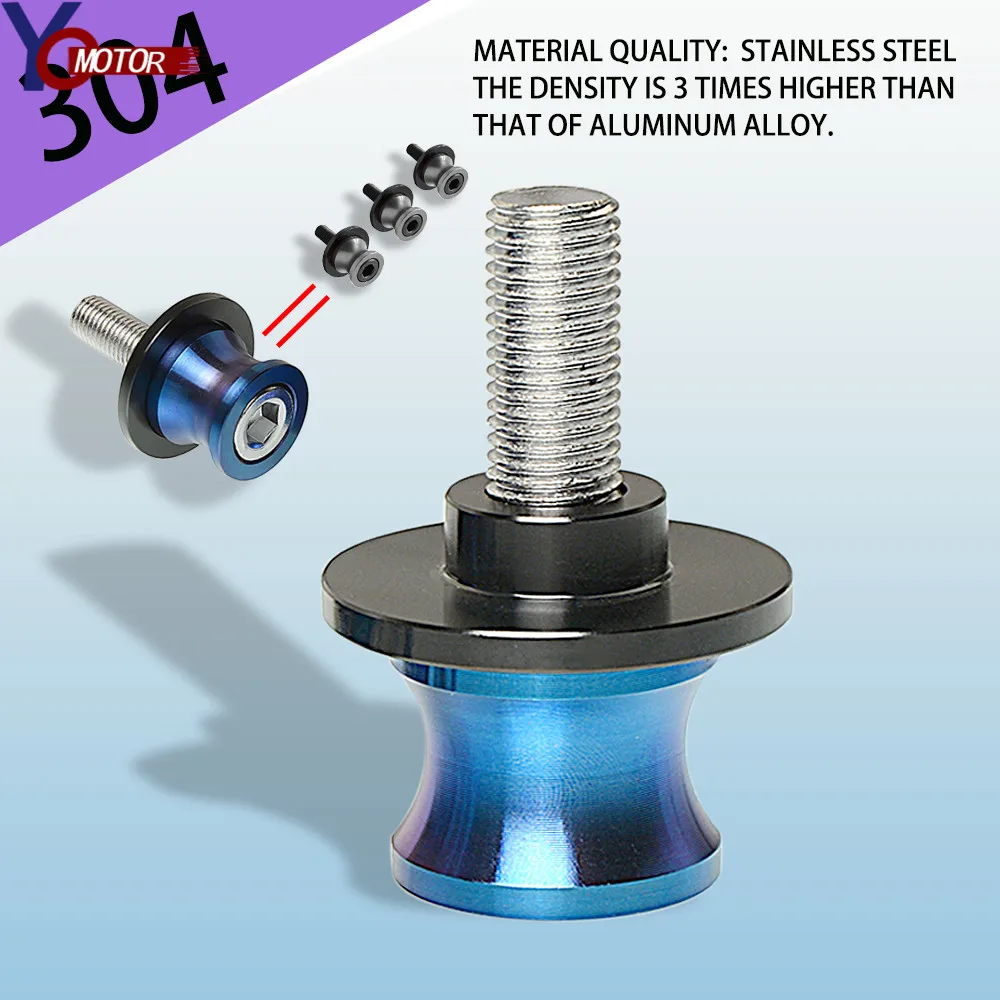 

FOR yamaha FZ-1N FZ-6N YZF-R1 R3 YZF-R6 Swingarm Spools Slider Swing FOR KAWASAKI Ninja 300 EX300 Z300 NINJA Z250 KX65 KX80 KX85