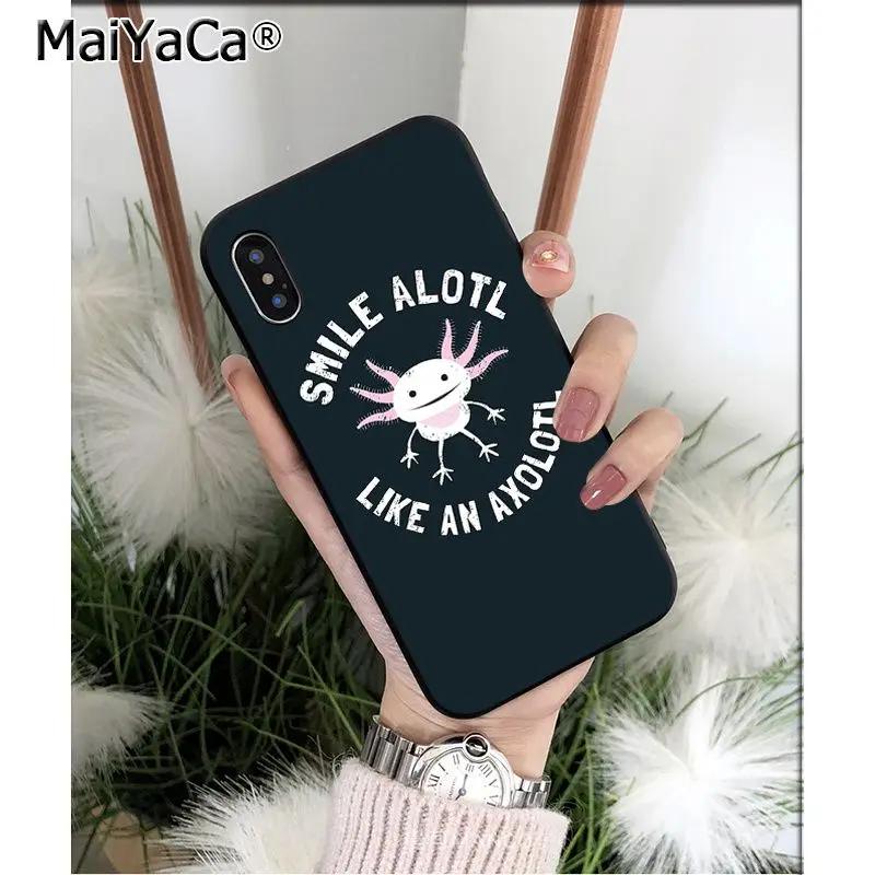 MaiYaCa милый животный Axolotl клиент высокого качества чехол для телефона Apple iPhone 8 7 6 6S Plus X XS MAX 5 5S SE XR чехол