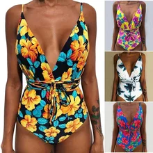 Женский купальник с глубоким v-образным вырезом и 13 видов стилей принтом,, сексуальный женский купальник с открытой спиной, женский купальник, трикини, Maio