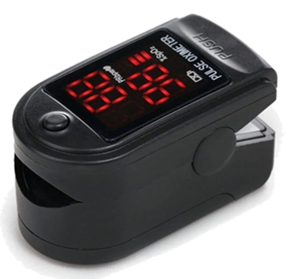 pulse oximeter saturometrFREE rubber case 16 BLACK CMS50DL OXYMETRE