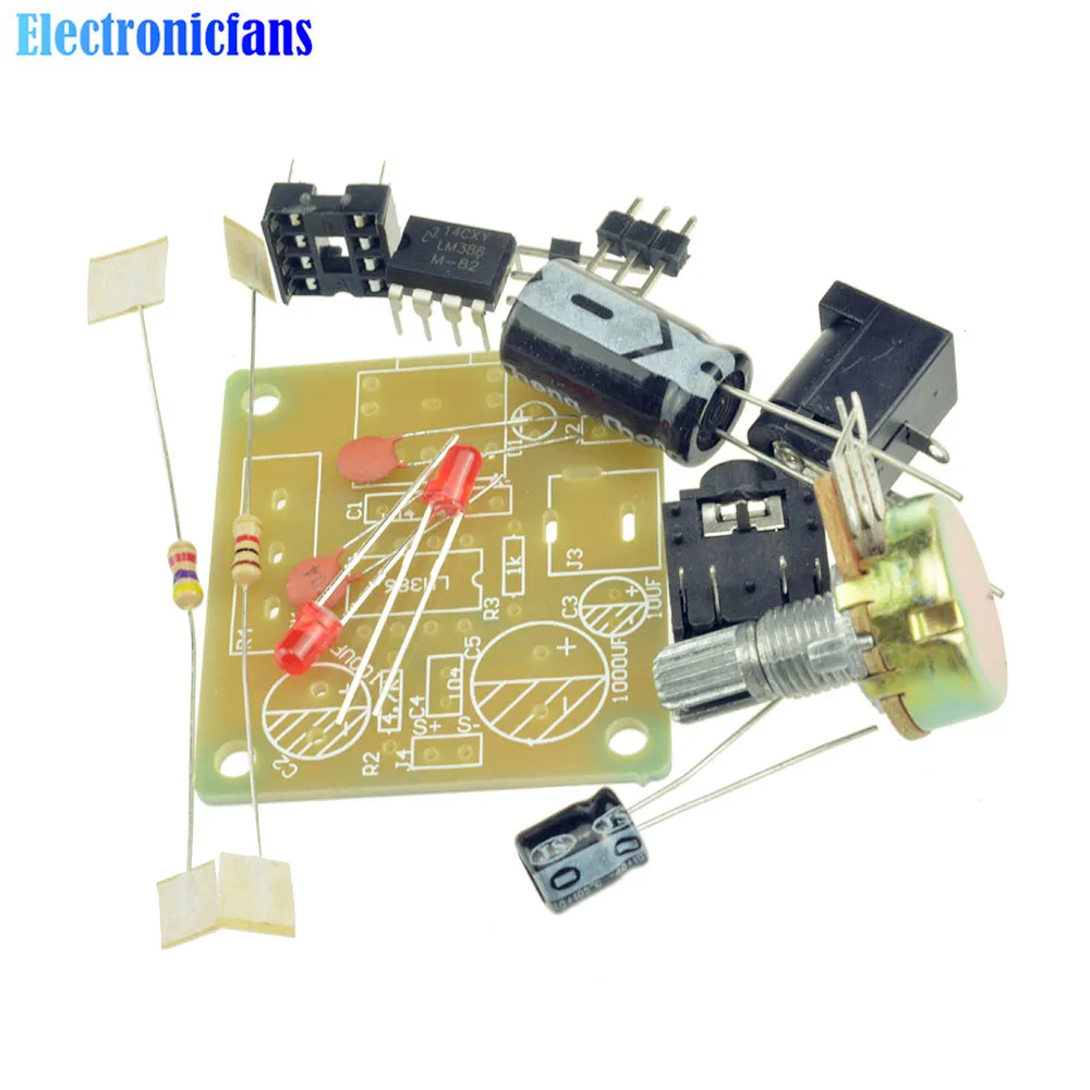 LM386 MINI Amplifier Board DIY Kit 3V 12V Power Amplifier