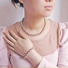 Свадебные серии! Горячая новинка модные жемчужные украшения набор, комплект свадебных украшений, милый аксессуар с бесплатными серьгами в подарок