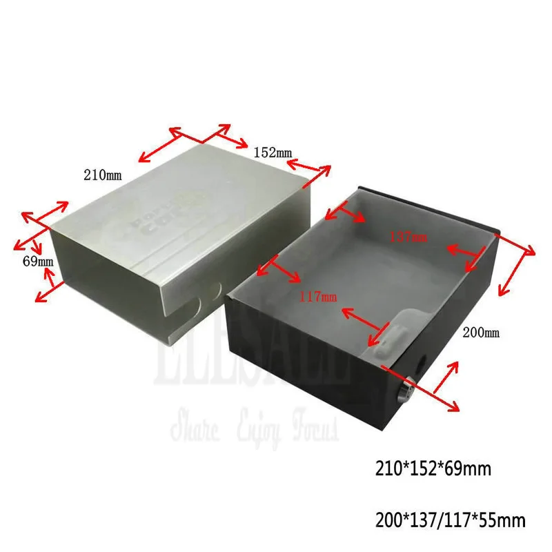  High Quality Portable Key Lock Car Safes Box Jewelry Cash Pistol Storage Boxes For Home Desk Car Sa