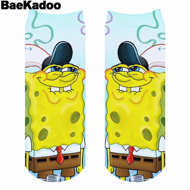 

BAEKADOO Fashion Unisex Casual Cotton 3D Cartoon Printed Socks