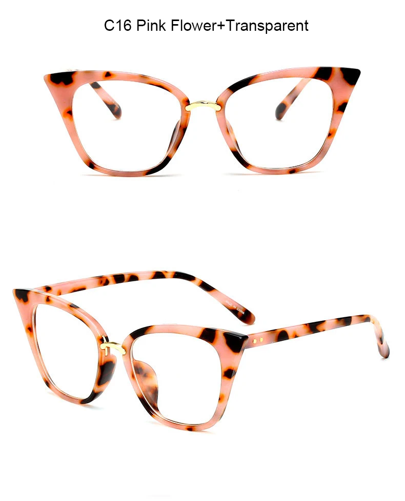 Очки кошачий глаз, женские очки, оправа, модные бренды, прозрачные линзы, дужки для очков, Ретро стиль, металлическая оптическая оправа, очки