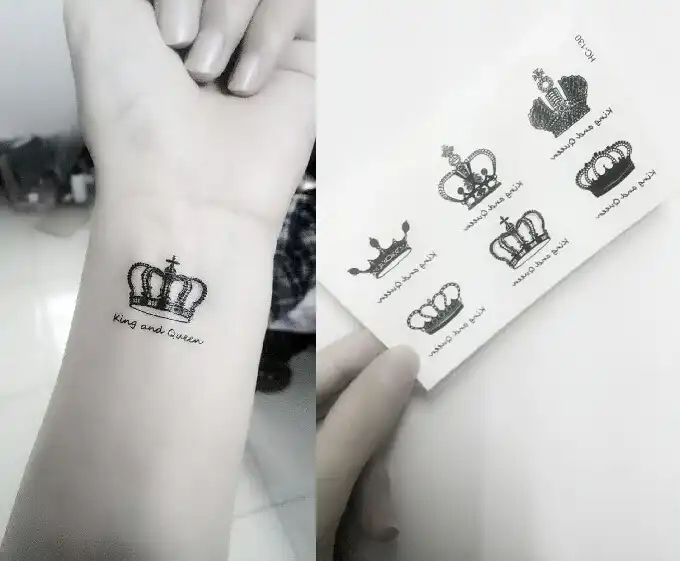 Tatuaje De Rey Y Reina