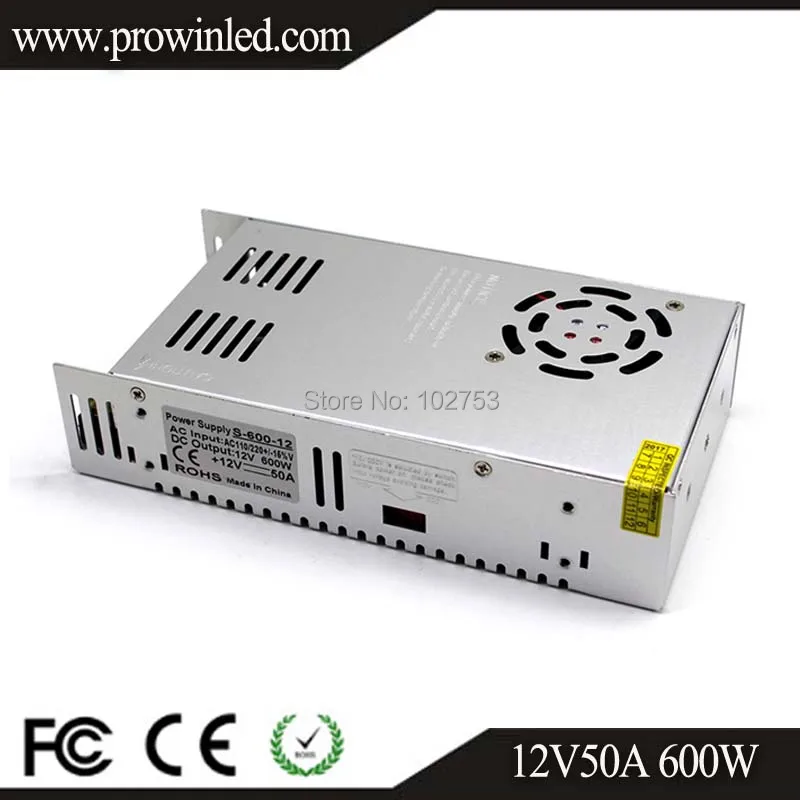 

600W power source 12 volt 50amp switching power supply ac110v/220v to dc 12v 13v 15v 18v transformer for CCTV monitor 3D printer