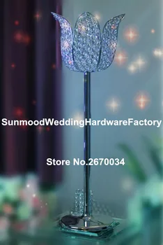 

Luxury Wedding tall glass crystal beautiful flower stand centerpiece for cheap wedding decoration