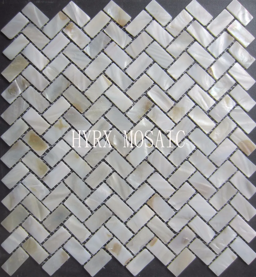 

15X30MM mother of pearl tiles, Natural shell mosaics floor tiles,background wall;kitchen backsplash tiles