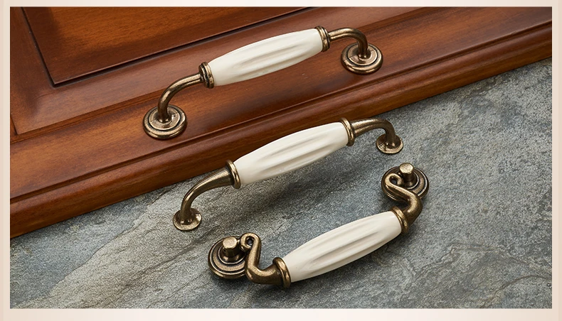 antigo, cerâmica, branco, liga de zinco, gaveta,