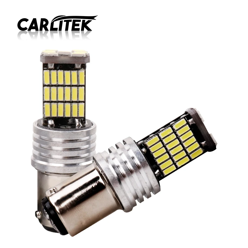 CARLitek 4 шт. BA15D Led 1157 p21/5 Вт luz led automovil автомобильный резервный стоп сигнал стояночный