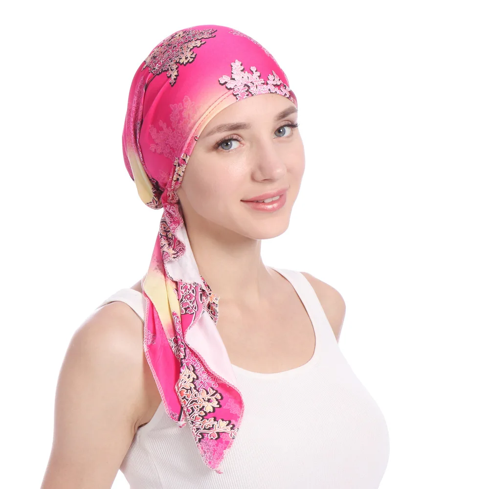 

Muslim Woman Turban Head Cap Hat Beanie Ladies Hair Accessories Muslim Scarf Polyester Adult Inner Hijabs