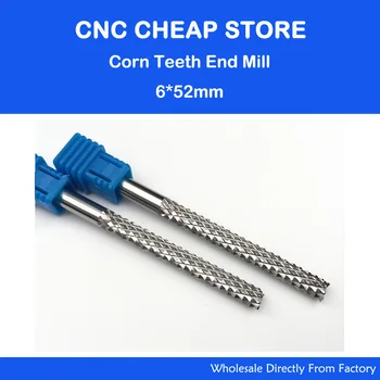 

2pcs 6x52mm HQ PCB Corn Cutter CNC Router Bits End Milling Printer Circuit Board, Hard Wood, HDF Fiber Glass
