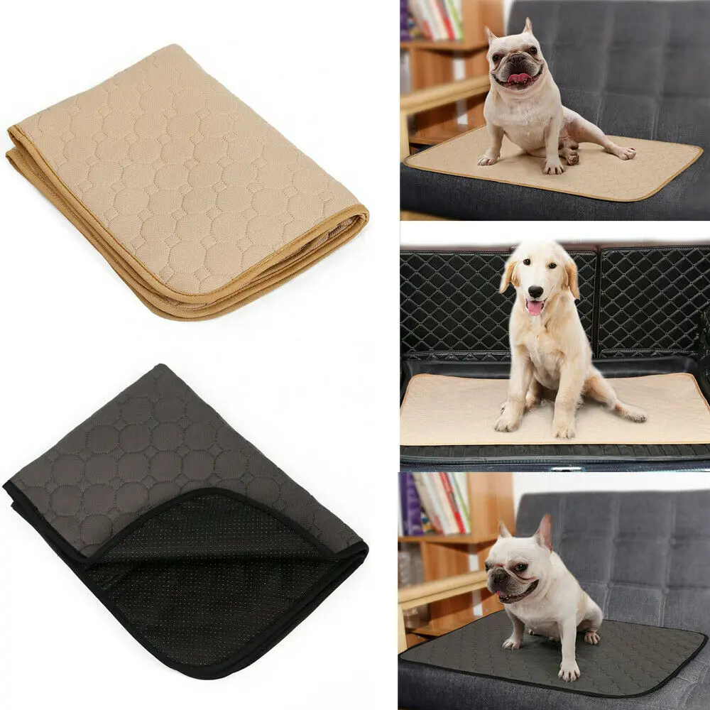 

Size S-M Reusable Dog Puppy Washable Training Pee Pads Durable Waterproof Bed Mat Pet Cat Diaper Cat Mat
