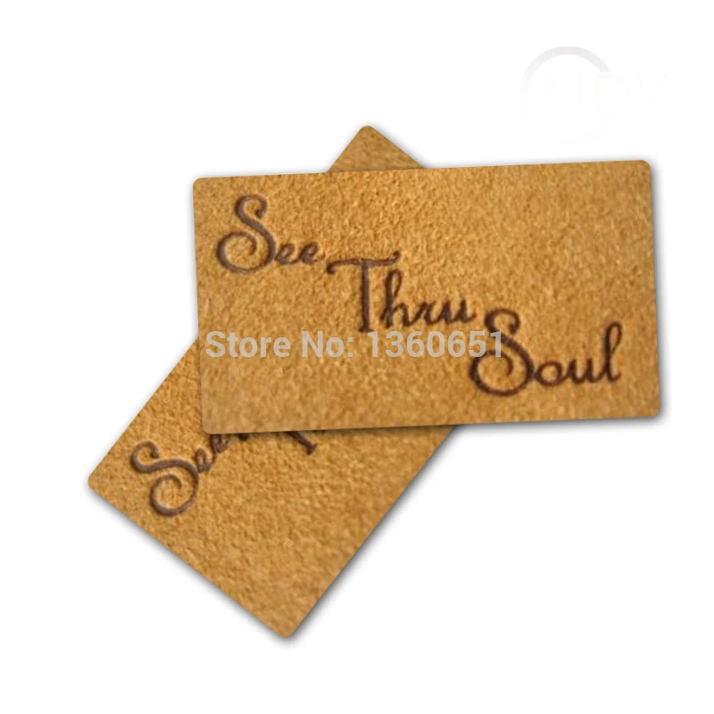 

Multiple Styles Removable Label PU Leather Tags For Clothing Engraved Debossed Logo Patch As Custom 1000Pcs Lot High Quality