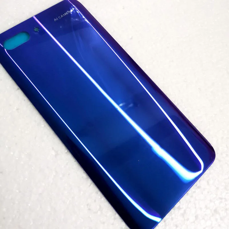 Задняя крышка для huawei Honor 10, стеклянная панель, чехол для задней двери, чехол для huawei Honor 10, задняя крышка, корпус - Цвет: Фиолетовый