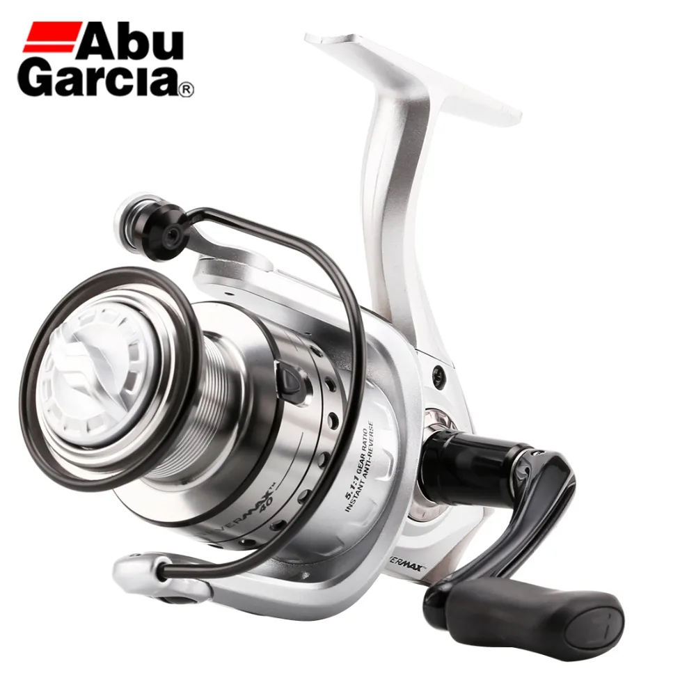 Abu Garcia Brand SILVER MAX SMAXSP 500-4000 Series Spinning Fishing Reel 5+1BB Aluminum Spool Graphite Body Seawater Reel