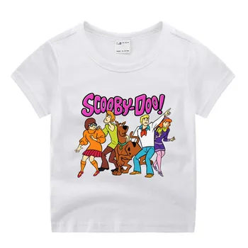 

Baby Boy Girl Scooby-doo Print Clothes Children Funny T-shirt Round Neck Cotton Children Summer Top
