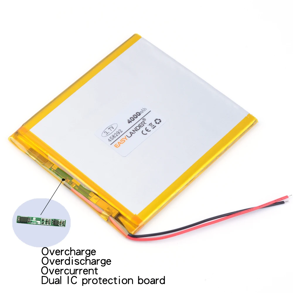 10pcsLot 3.7V 4000mAh Polymer Li-ion Battery For E