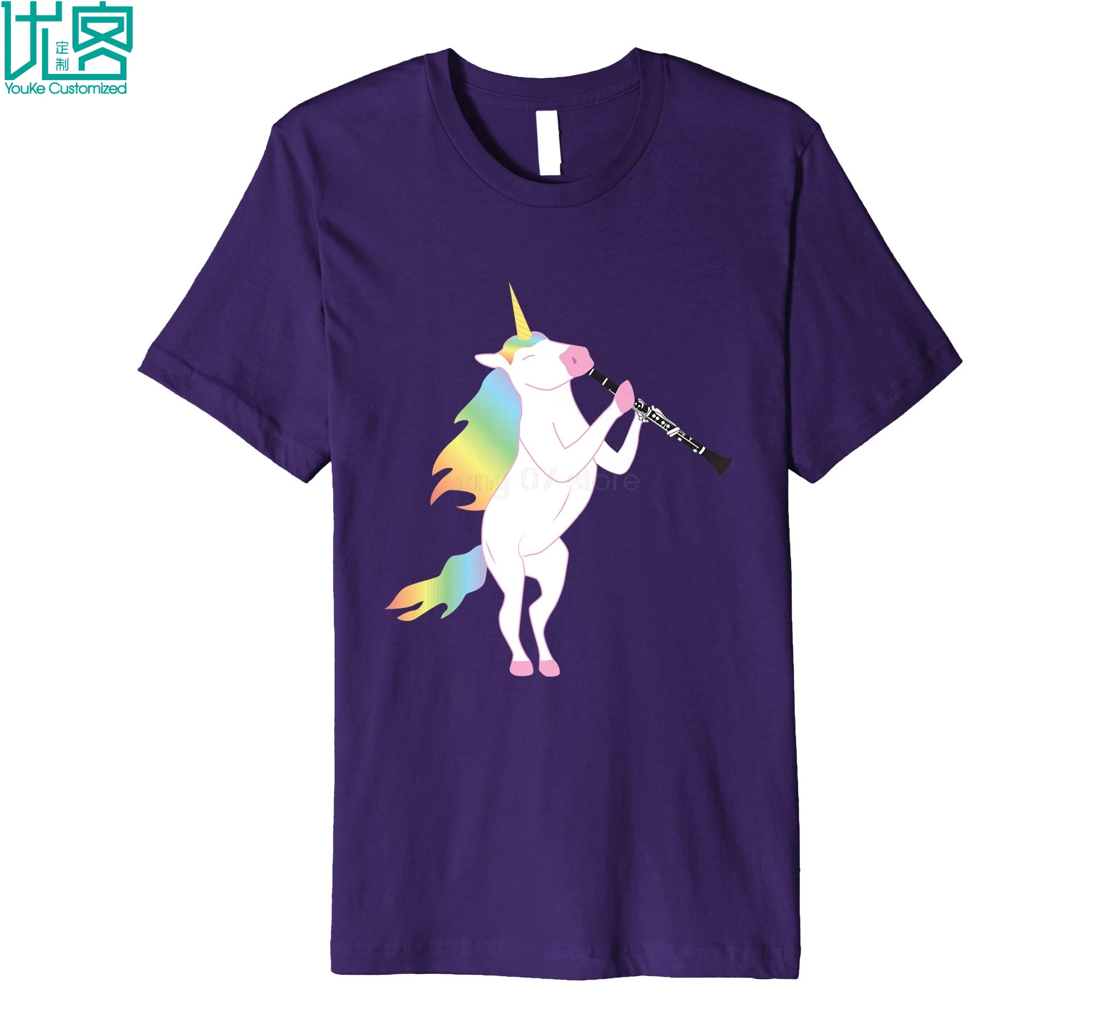 

Beautiful Unicorn Playing Clarinet Musician T Shirt