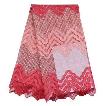 

2016 new arrival Mesh polyester cordl ace/ French lace / African net cupion pink colors for sewing lady girl skirt party dress
