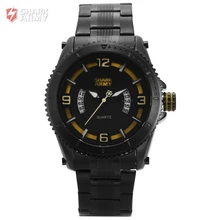SHARK ARMY Man Sport Alloy Quartz Water Resistant 3ATM Stainless Steel Date display Official box For Gift Watch / SAW200