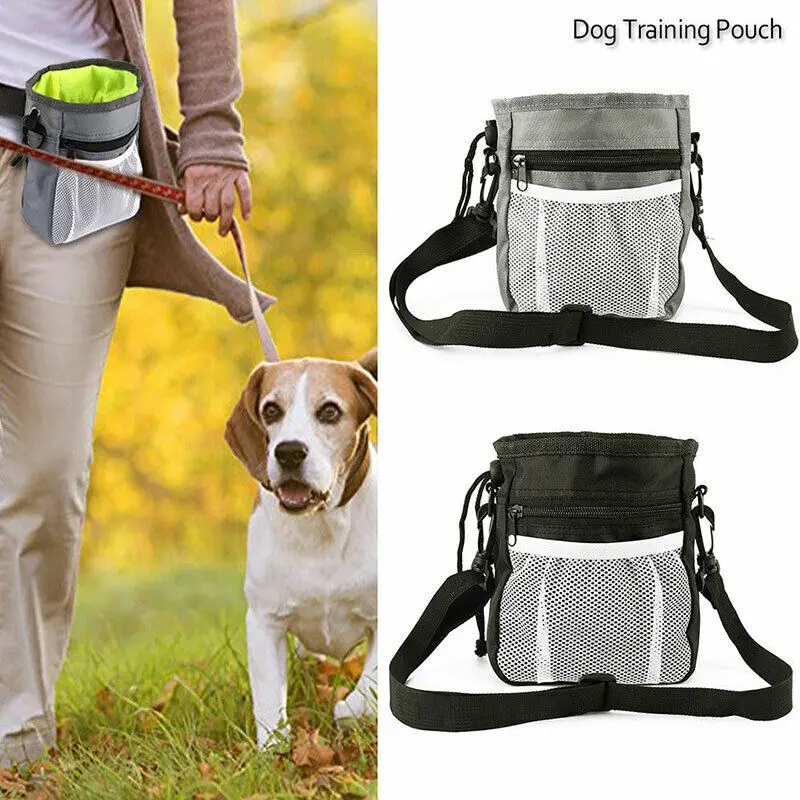 

2019 NEW Pet Dog Walking Food Treat Snack Bag Outdoor Portable Training Polyester Pockets Pouch Waist Storage Bag