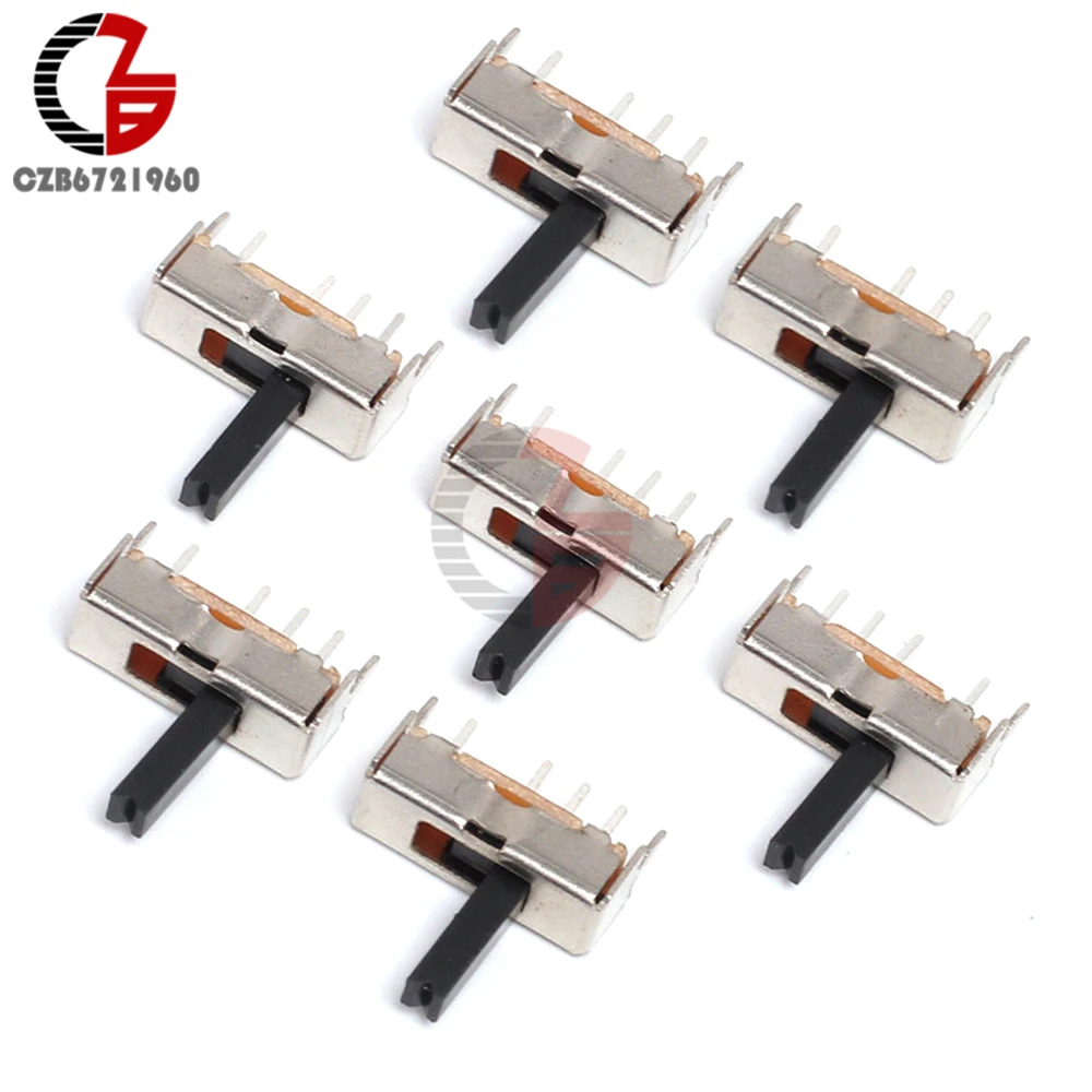 

10PCS SS13D07 Slide Switch 1P3T 4Pin W/ Handle 6mm 3 position for DIY Electronic