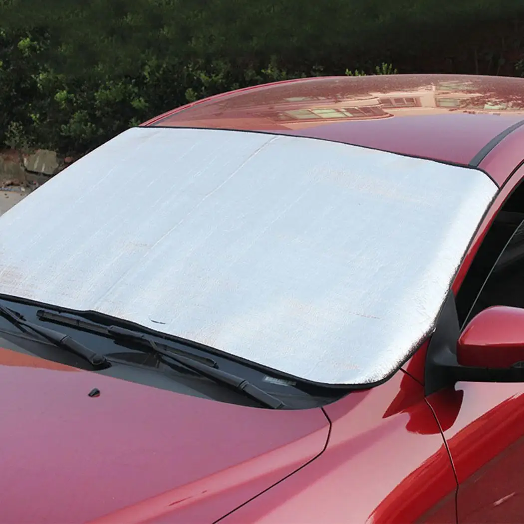 

Durable Folding Car Front Windshield Cover Silver For Universal Front Car Window Sunshade