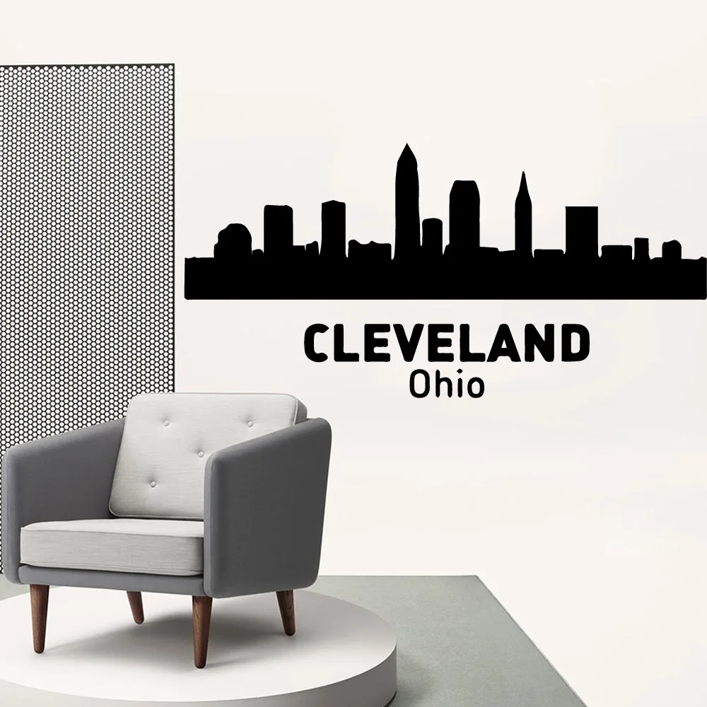 

Cute cleveland ohio Vinyl Kitchen Wall Stickers Wallpaper For Kids Room Decoration Wall Stickers Waterproof Wallpaper