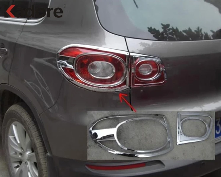 Наклейка на задний фсветильник для Volkswagen Tiguan 2009 2010 2011 2012|trim cover|hood trimabs chrome |