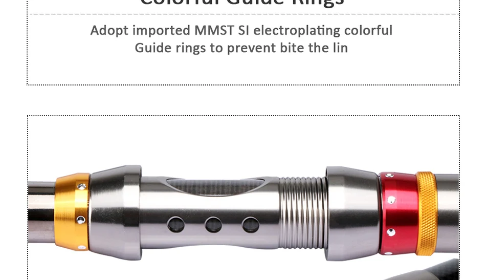 Goture портативные телескопические удочки спиннинговые удочки из углеродного волокна 1,8-3,6 м рыболовные снасти для морской лодки