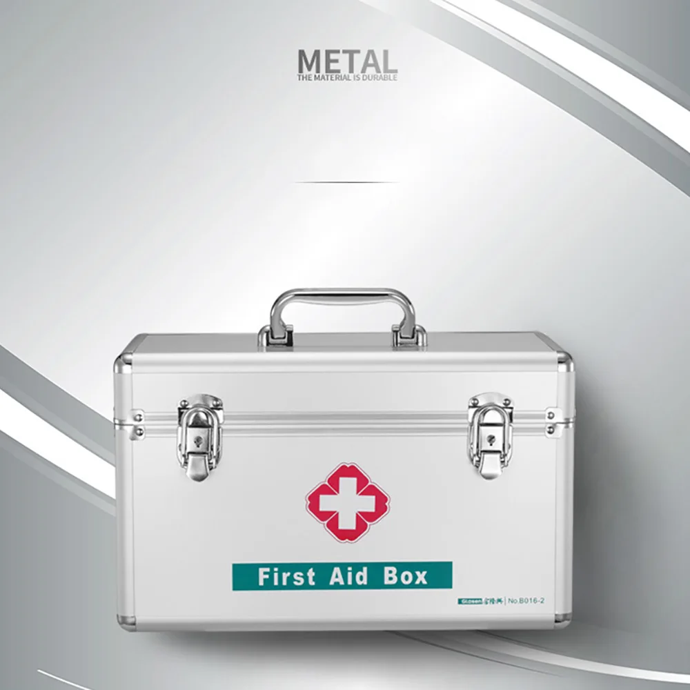 

B016-3 Aluminum Empty Lockable First Aid Box 16 inches big size