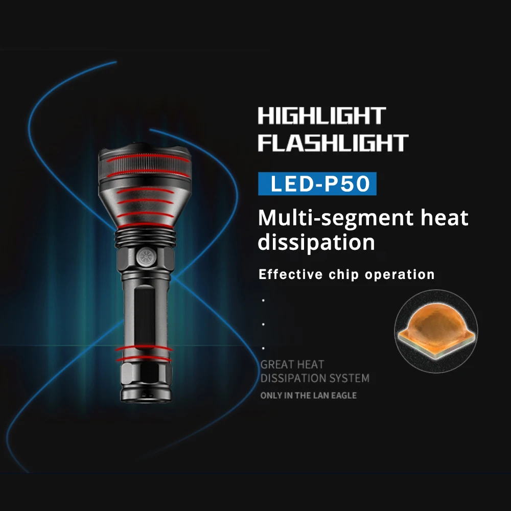 Прочный светодиодный фонарик XHP70.2 ультрамощные фонарики USB XHP50 Тактический 26650 18650