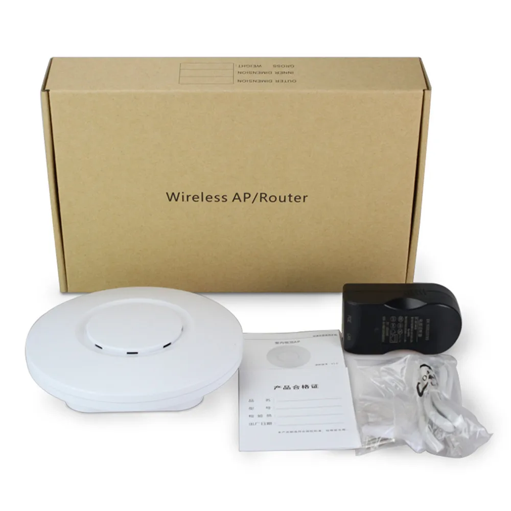300 Мбит/с потолок WiFi AP беспроводная точка доступа питание через Ethernet Wi Fi ретранслятор маршрутизатор-PoE адаптер в комплекте