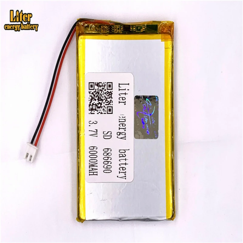 XHR 2P 2 54 6000 мАч 3 7 В полимерный литиевый аккумулятор 686690 706590 студенческий