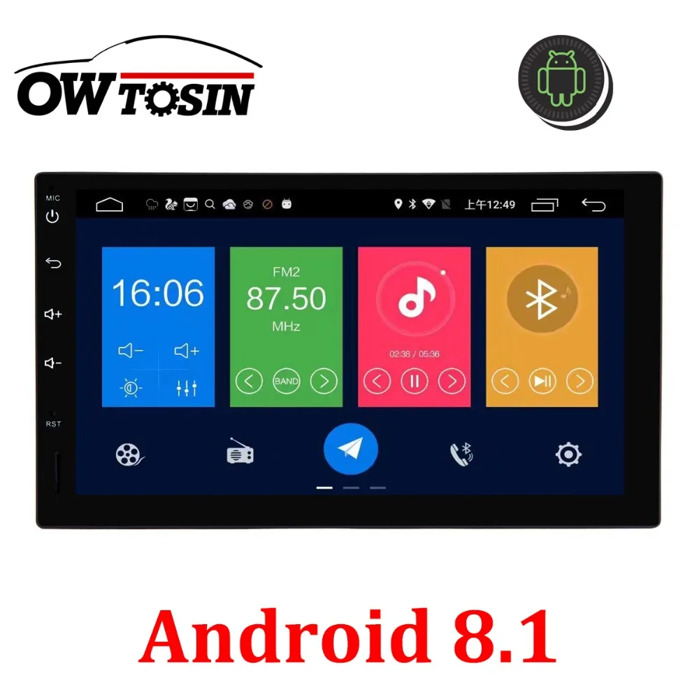 

IPS 2 Din 7"Screen Android 8.1 Octa Core 4G RAM Universal Car Radio Stereo Multimedia Player GPS Navigation DAB WIFI 2DIN Stereo