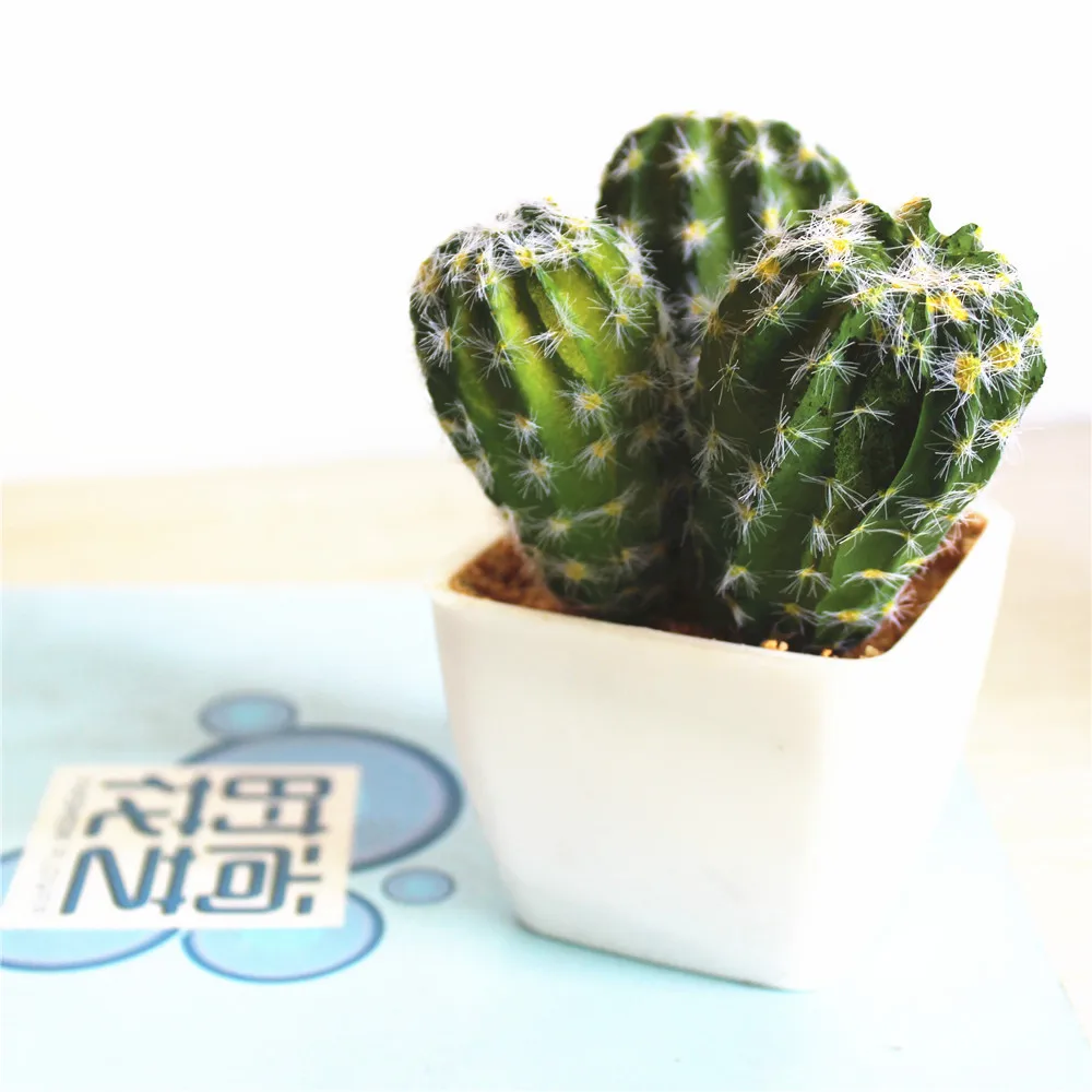 Artificial Succulent Cactus Ball Bonsai Fake Plant Flower Home