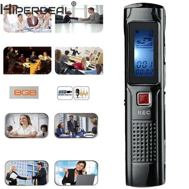 HIPERDEAL Mp3 Player 8GB Steel Stereo Recording Mini Digital Voice Recorder Audio Recorder MP3 Player bluetooth-digital-audio-player
