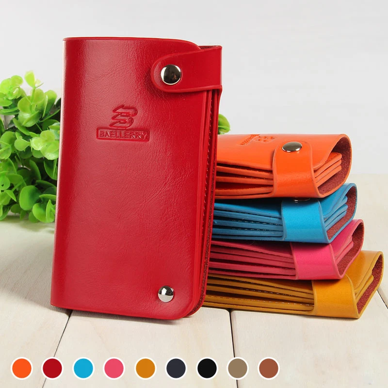 Baellerry Women Card Holders for 30 Cards Leather Unisex Credit Card